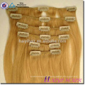 Cheveux remy 160g clip dans les extensions de cheveux humains